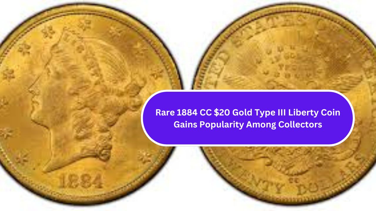 1884 CC $20 Gold Type III Liberty Coin