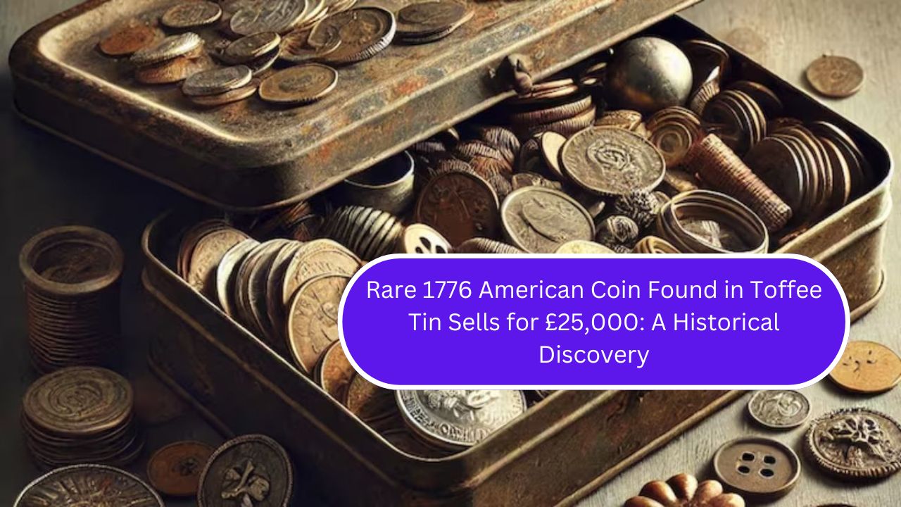 Rare 1776 American Coin Found in Toffee Tin Sells for £25,000: A Historical Discovery