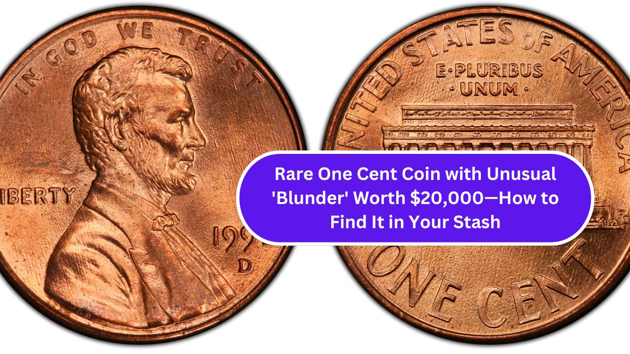 Rare One Cent Coin with Unusual 'Blunder' Worth $20,000—How to Find It in Your Stash