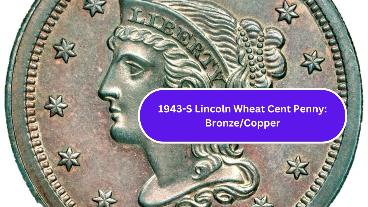 1943-S Lincoln Wheat Cent Penny: Bronze/Copper